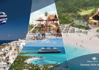 Disney Cruise Line Announcements for Summer 2024 – Inaugural Sailings to Lighthouse Point, European Cruises, Alaska, Bahamas, and Caribbean