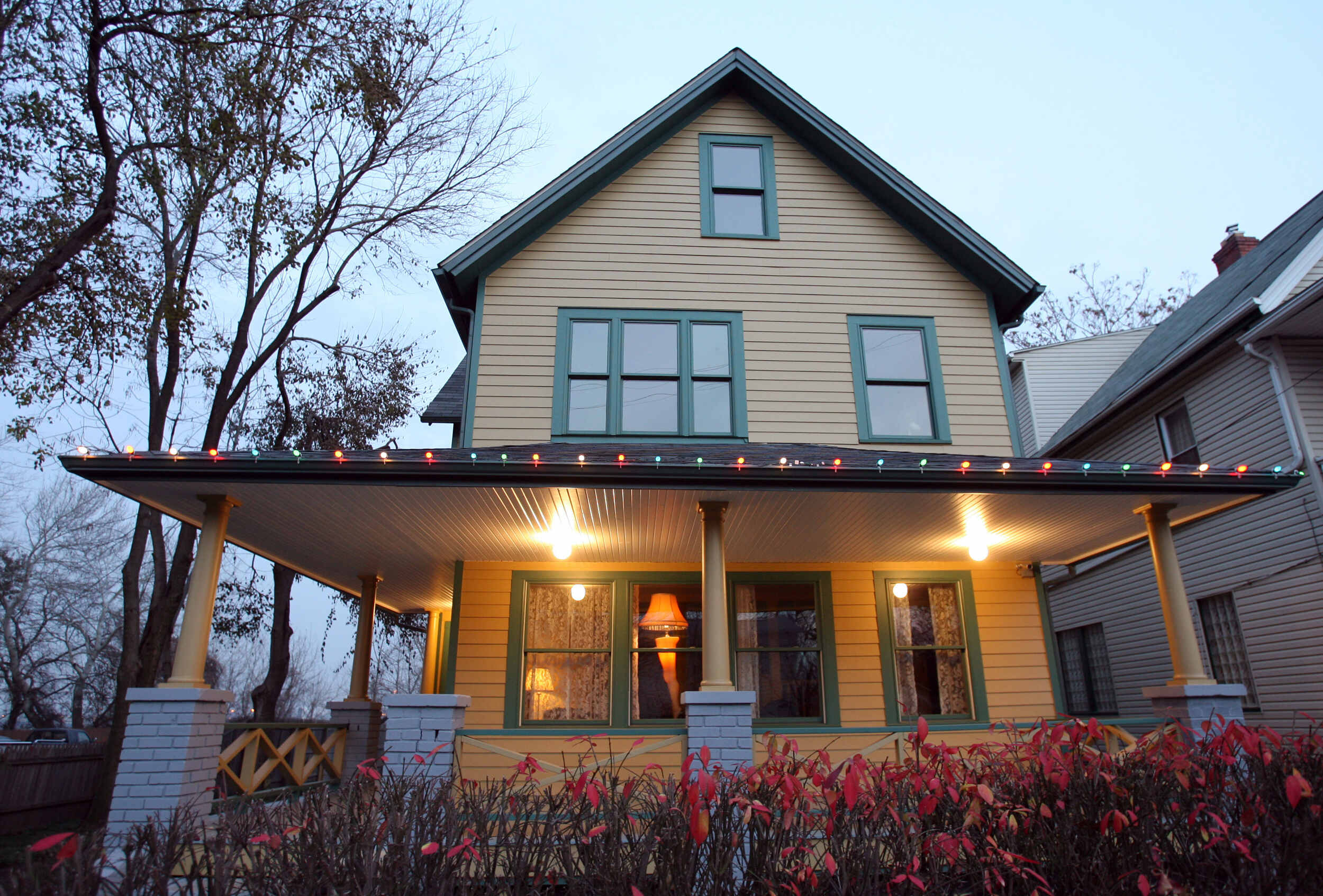 a christmas story house evening