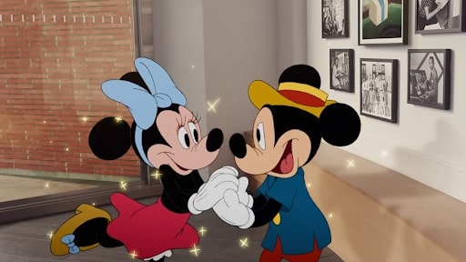mickey and minnie once upon a studio