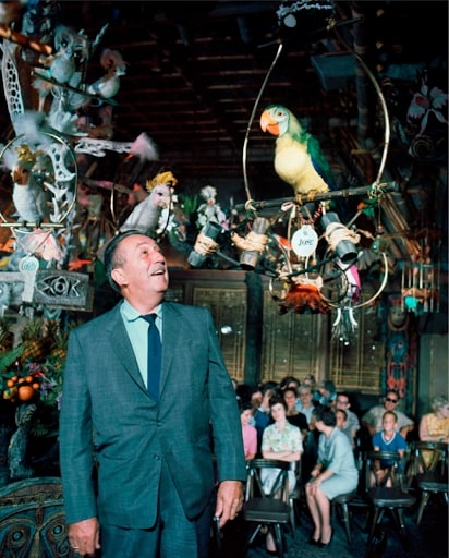 walt disney in enchanted tiki room