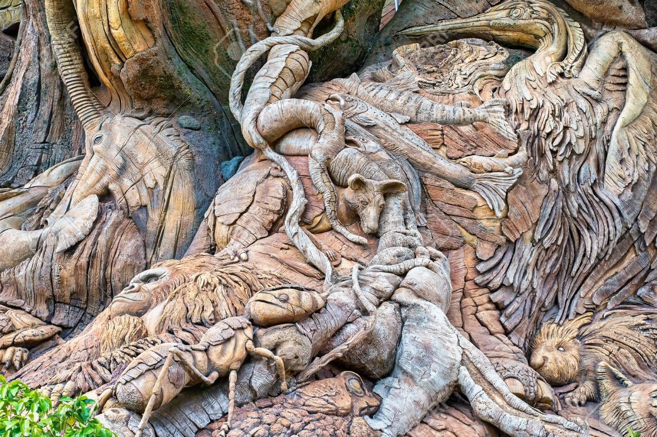 disney tree of life carvings