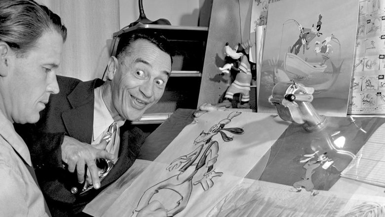 pinto colvig with goofy drawing