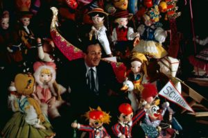 walt disney with its a small world dolls