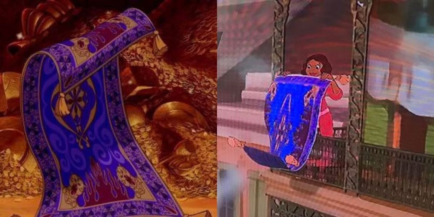 aladdin carpet with easter egg in princess and the frog