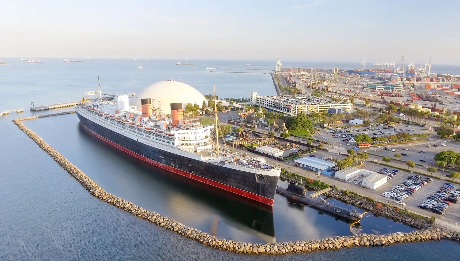 queen mary in port of long beach