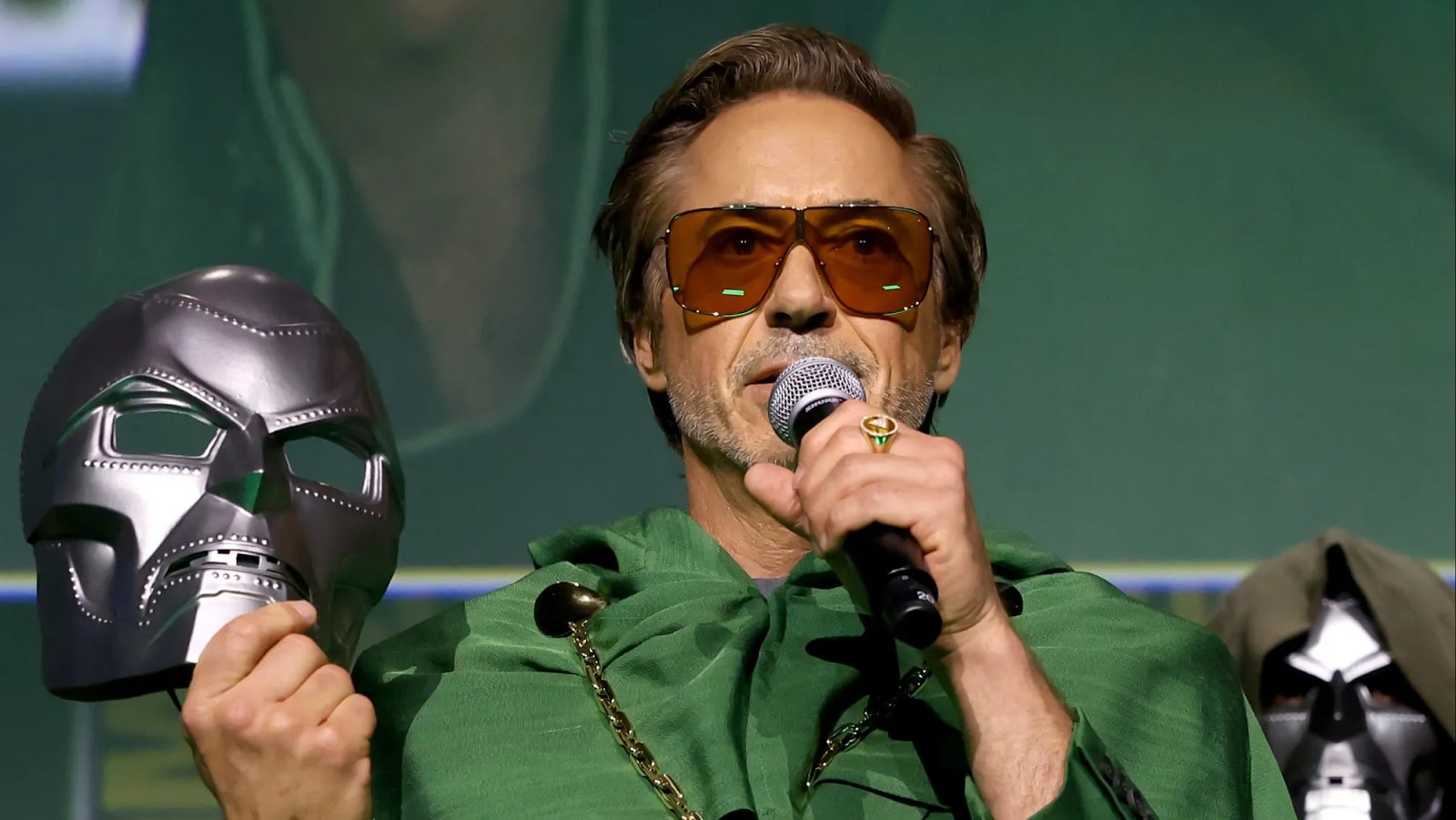 robert downey jr. revealed as doctor doom with microphone