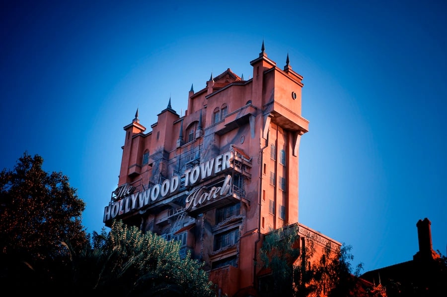 twilight zone tower of terror in disney's hollywood studios