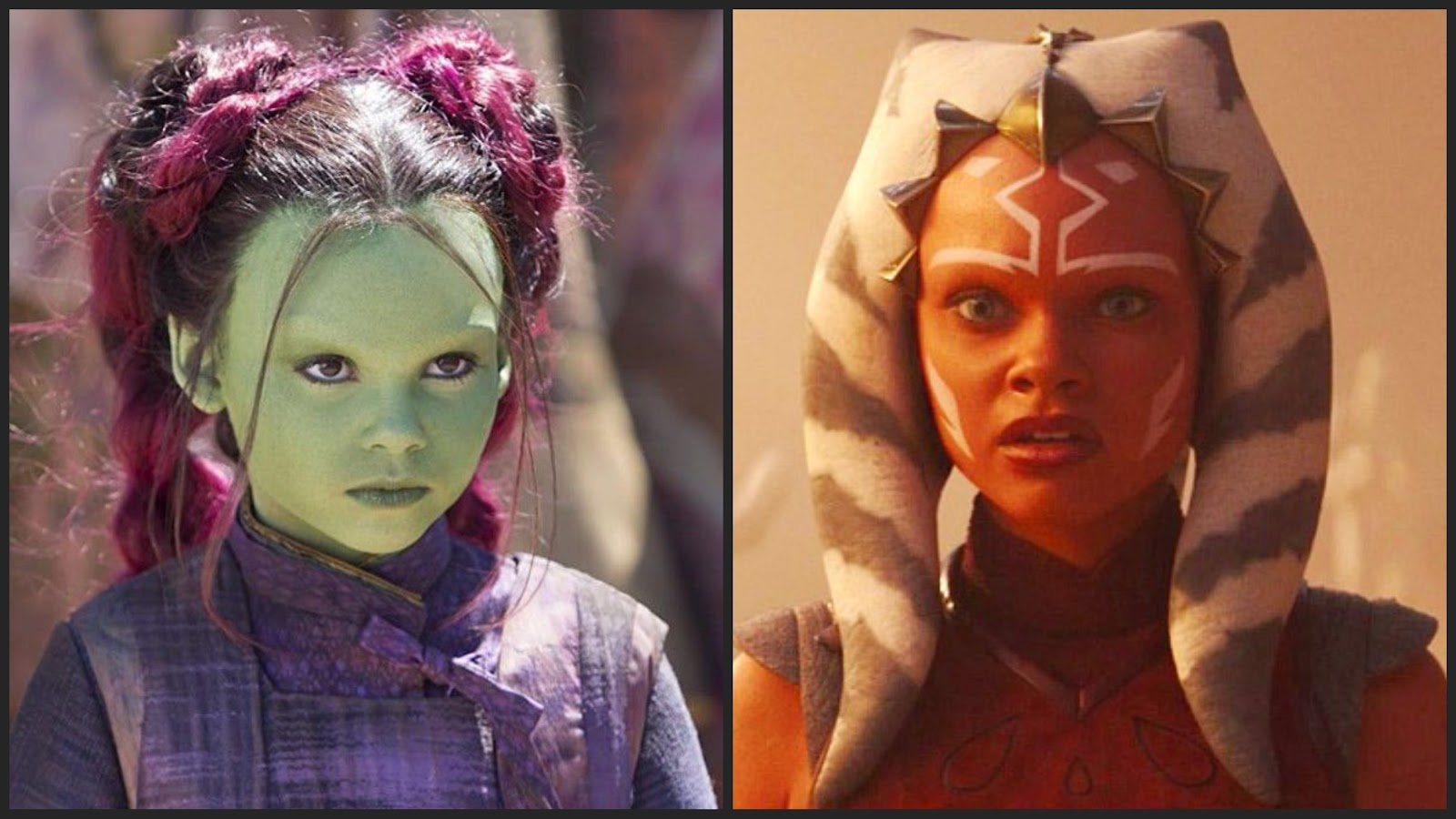 arianna greenblatt as young gamora and young ahsoka tano