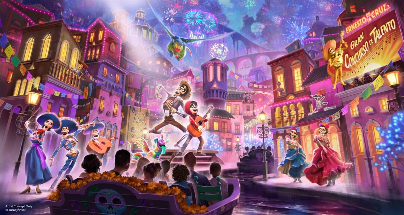 disney california adventure coco boat ride concept art