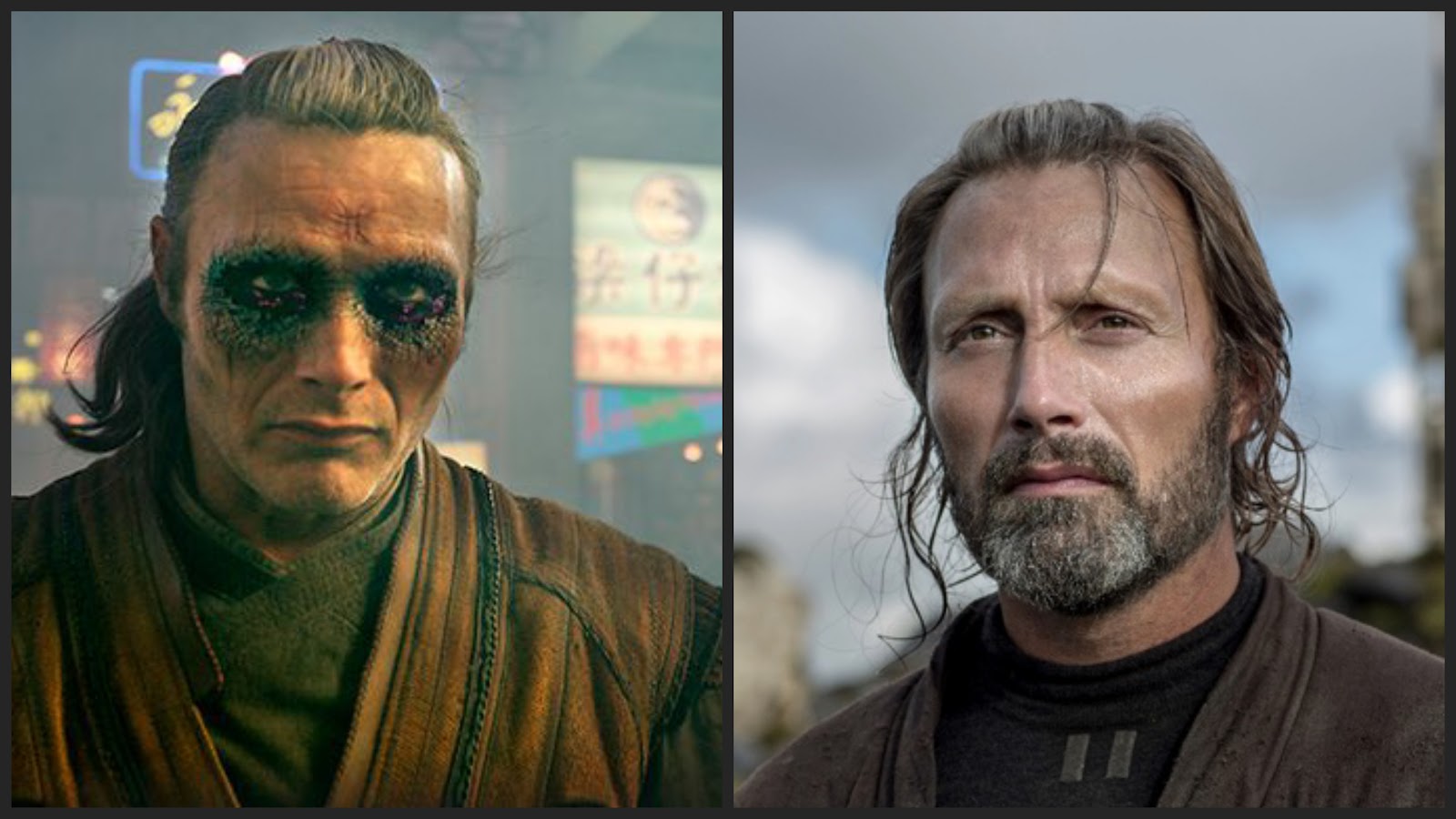 mads mikkelsen as kaecilius and galen erso