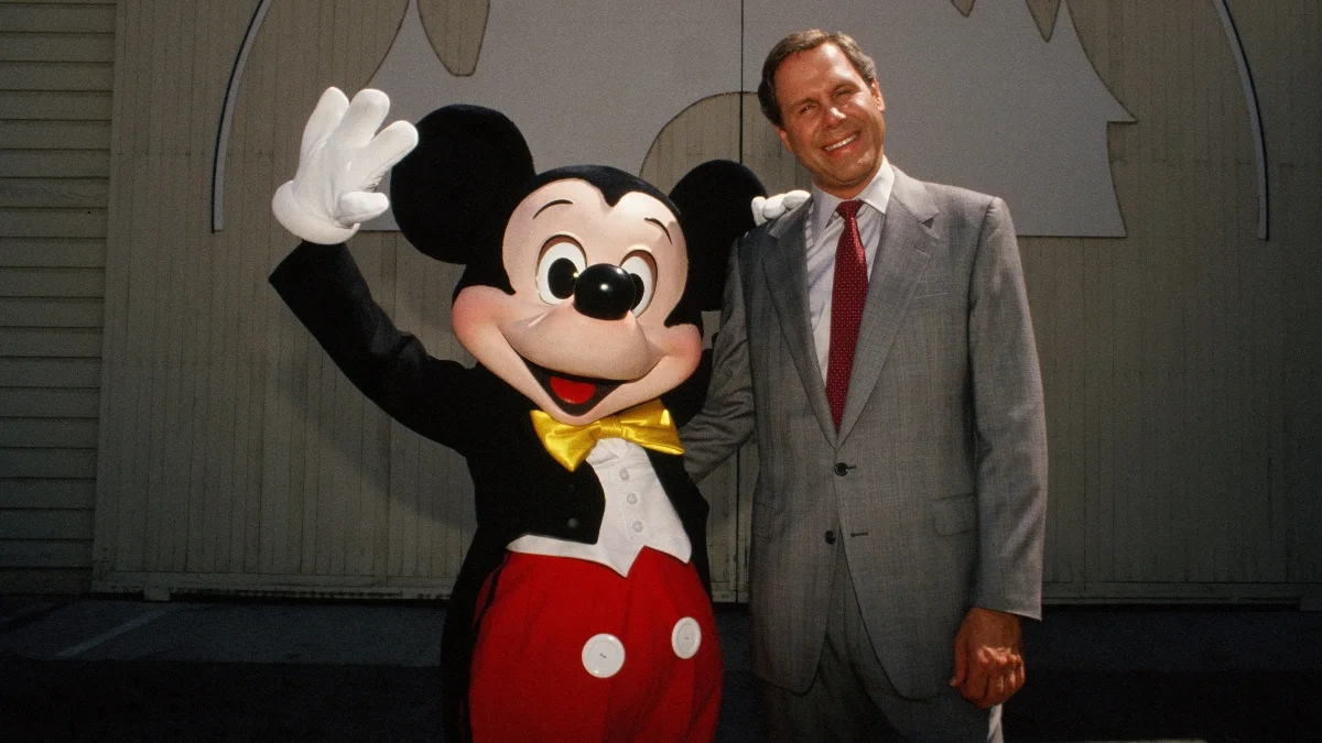 michael eisner with mickey mouse