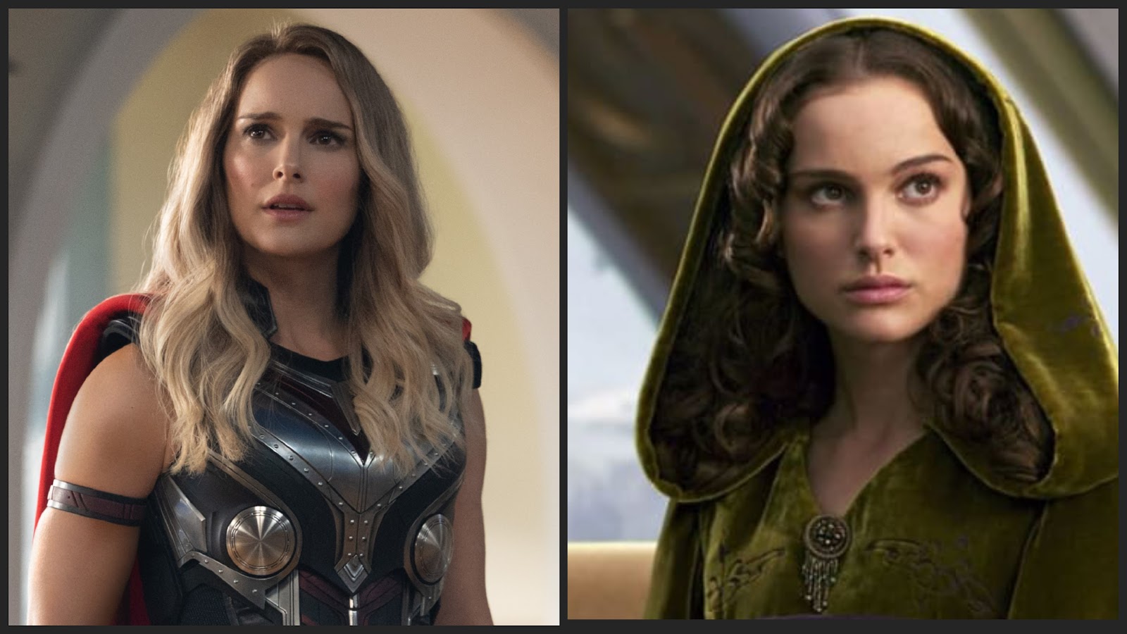 natalie portman as jane foster and padme amidala