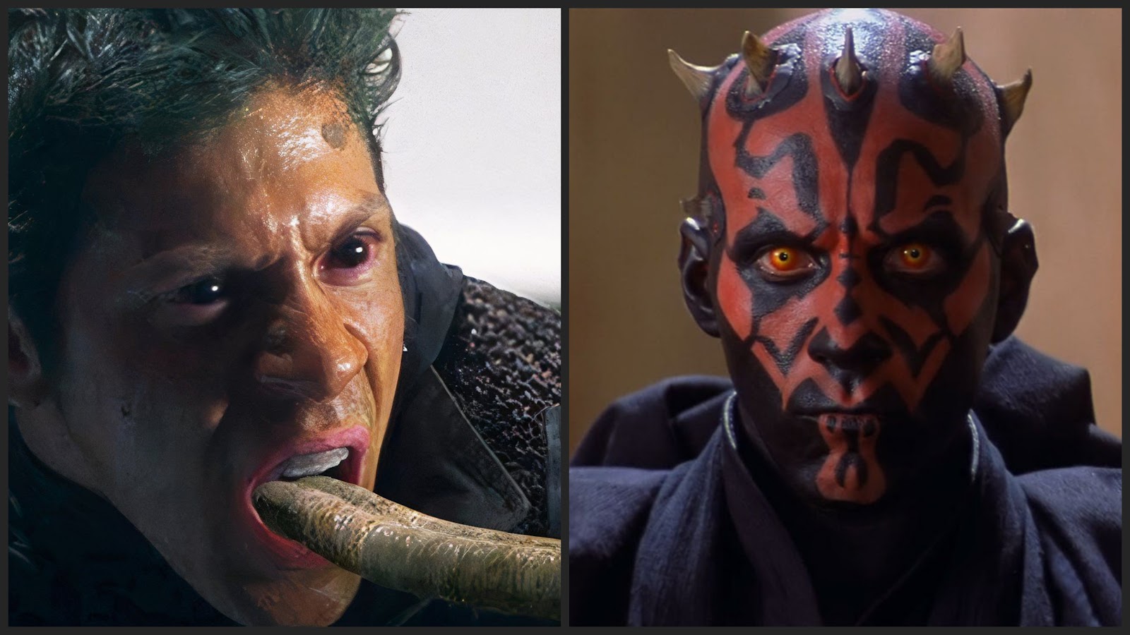 ray park as toad and darth maul