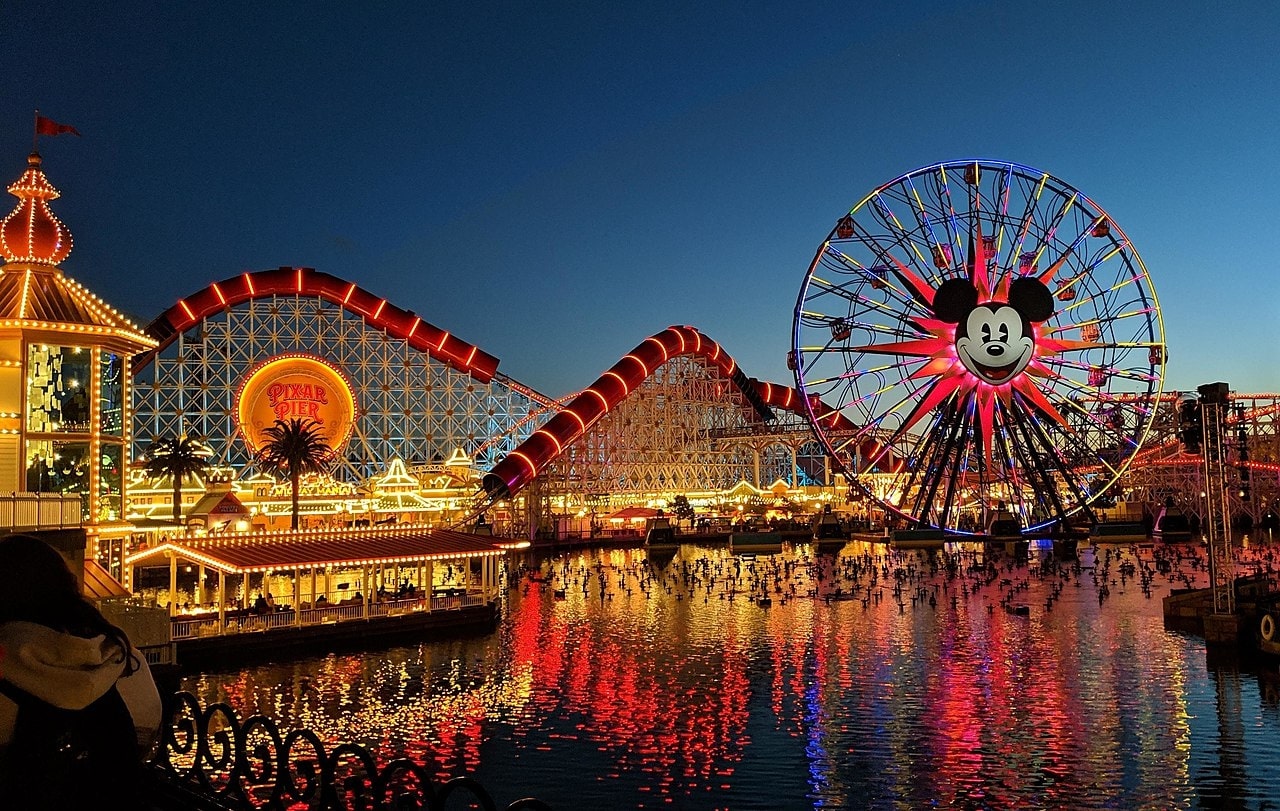 disney california adventure at night