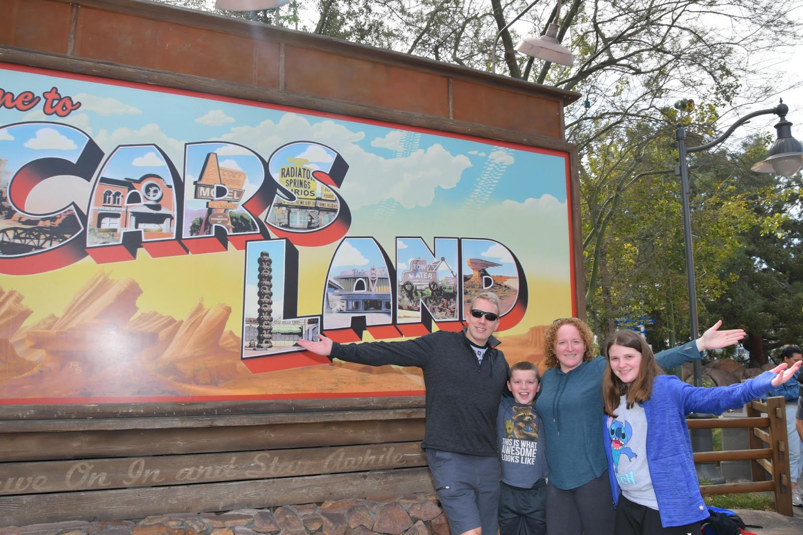 disney california adventure cars land sign