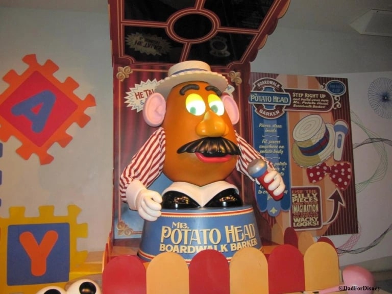 disney california adventure toy story midway mania mr. potato head