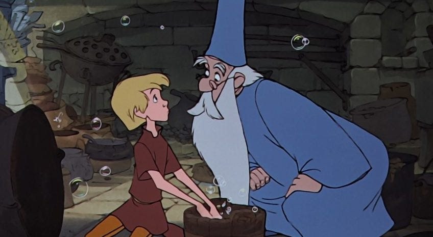 merlin and arthur the sword in the stone