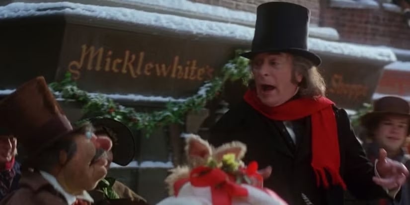 michael caine and micklewhites in muppet christmas carol