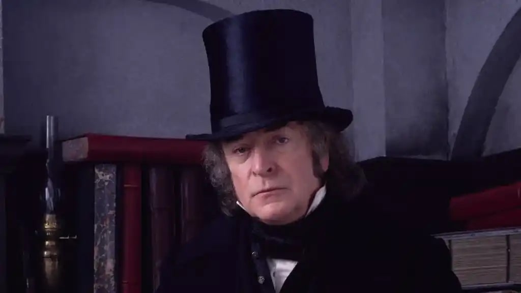 michael caine as scrooge in muppet christmas carol