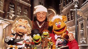 michael caine with muppet christmas carol cast