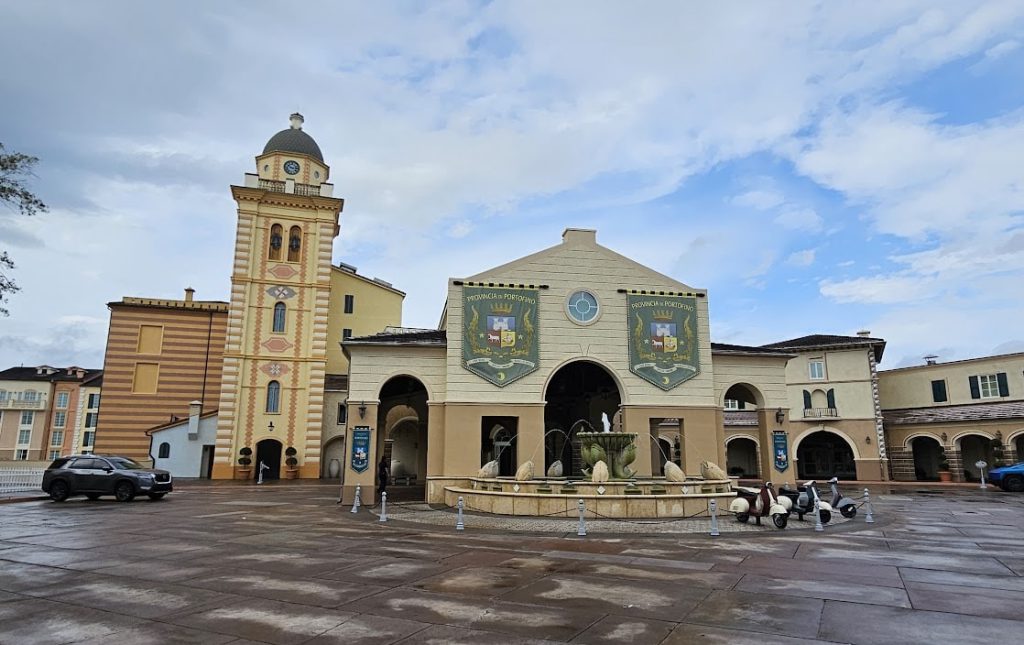 portofino bay hotel entrance