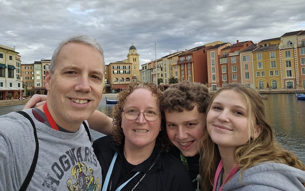 smith family at loews portofino bay hotel at universal orlando