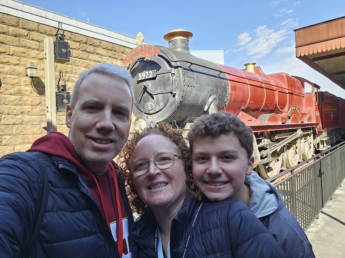 smith family with hogwarts express