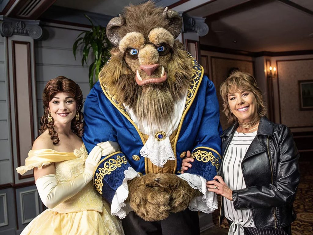 paige ohara with belle and beast