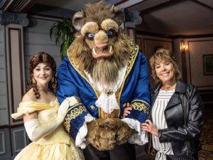 paige ohara with belle and beast