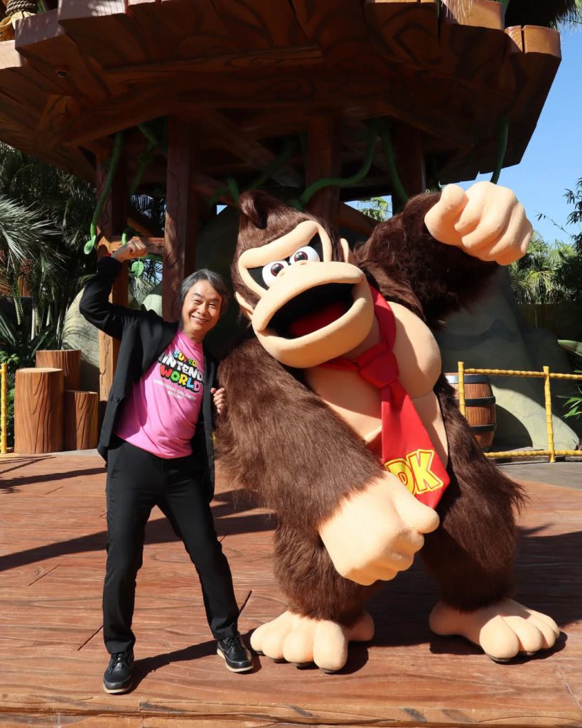 donkey kong with creator shigeru miyamoto