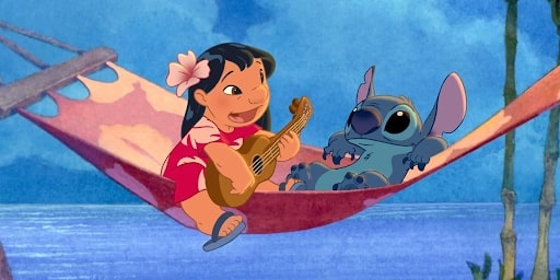 lilo and stitch on hammock