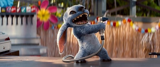 live action stitch with hose