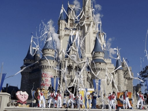 stitch cinderella castle prank
