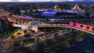 disneyland transportation hub concept art