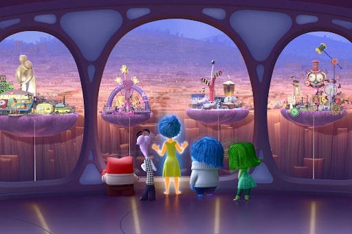 inside out riley's head