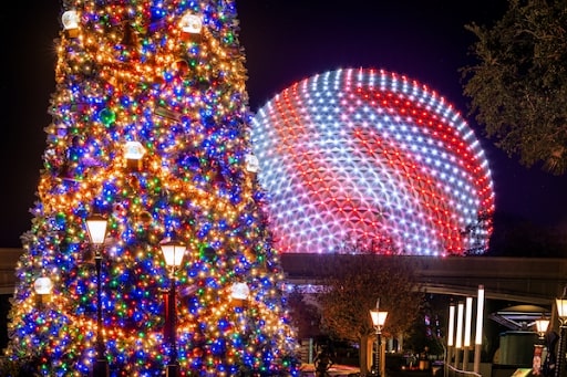 epcot at christmastime