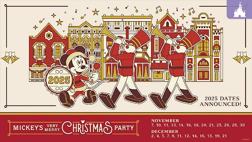 mickeys very merry christmas party 2025 dates