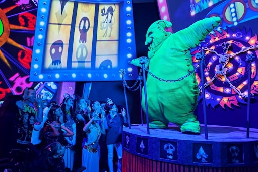 oogie boogie at oogie boogie bash disney california adventure