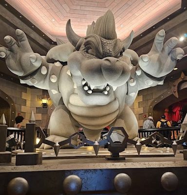 epic universe bowser statue
