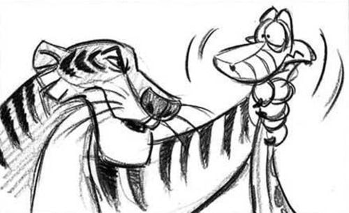the jungle book story board shere khan and kaa