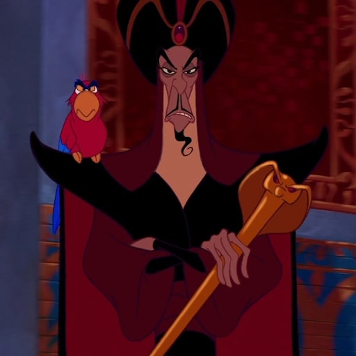 jafar and iago in aladdin