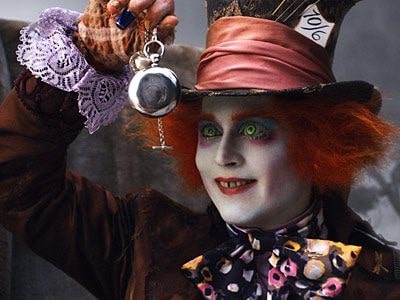 mad hatter from tim burtons alice in wonderland