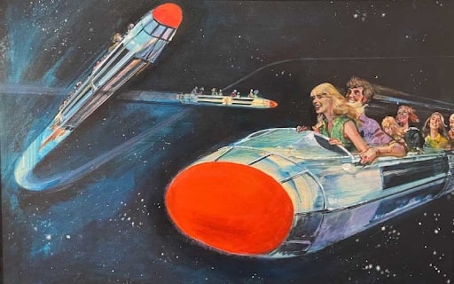 magic kingdom space mountain ride imagery