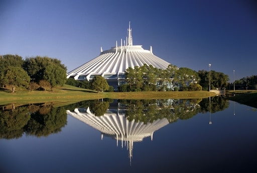 space mountian with reflection