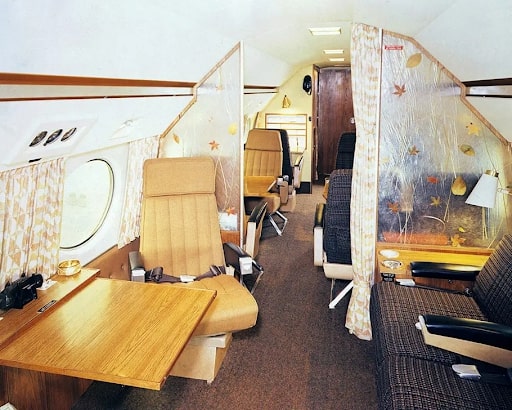walt's plane interior 1960s