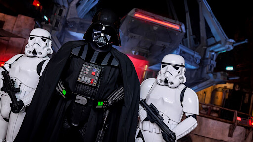 disney parks darth vader and stormtroopers
