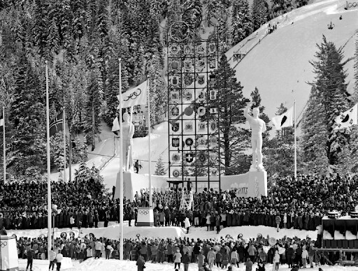 1960 squaw valley winter olympics venue at opening ceremony