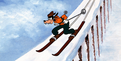 goofy the art of skiing