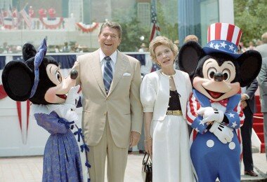 ronald reagan and nancy reagan 2nd inauguration epcot