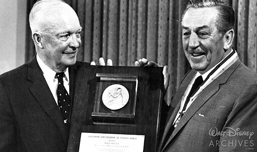 walt disney and president dwight eisenhower
